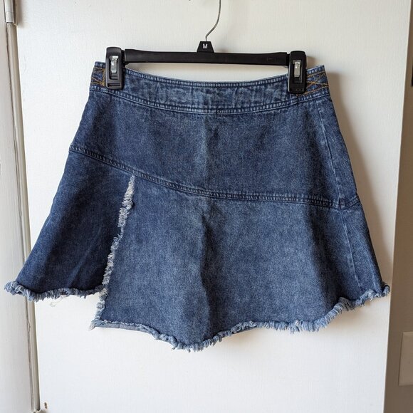 Generation K Asymmetrical Demin Mini Jean Skirt Size 4 - Picture 1 of 10